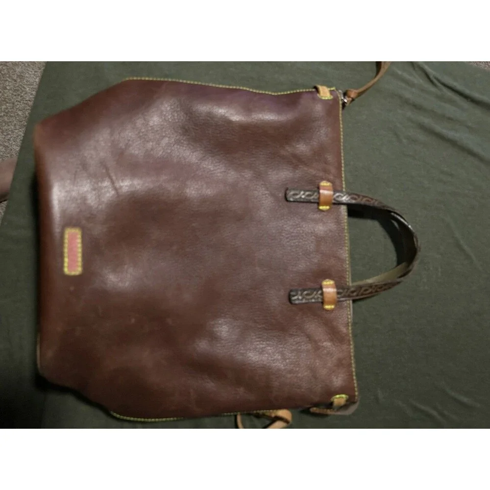 Consuela Sling Magdalena Pebbled Leather Large Sz Purse Straps Like Green